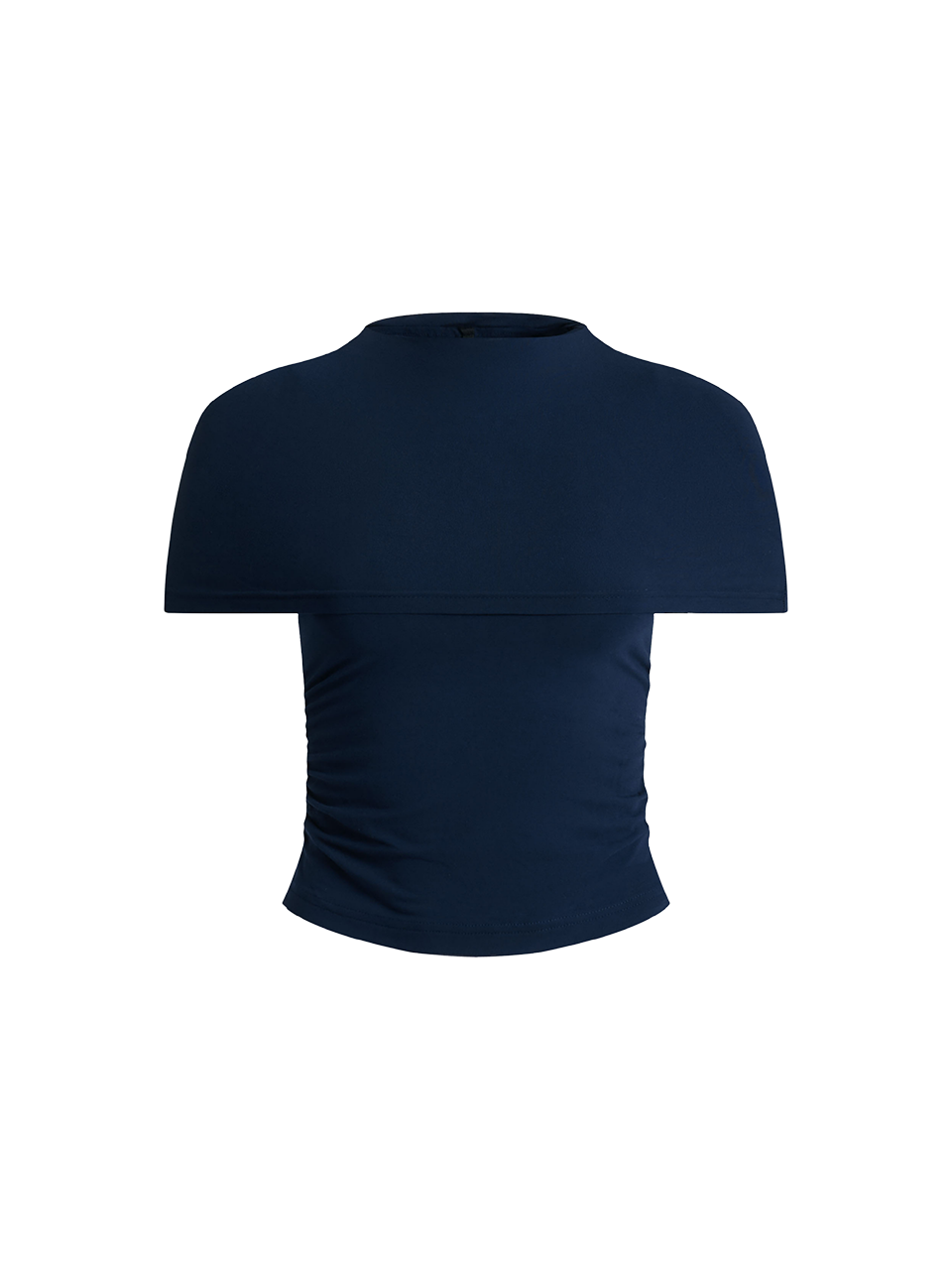 Daisy Short Sleeve Ruched Cape Top