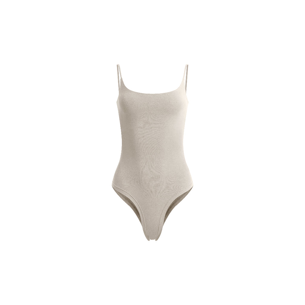Samantha Round Neck Strappy Tank Top Bodysuit