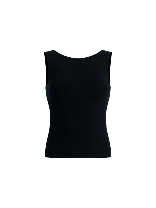 Helga Boatneck Sleeveless Top