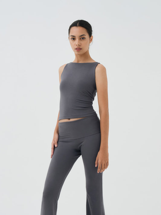 Helga Boatneck Sleeveless Top