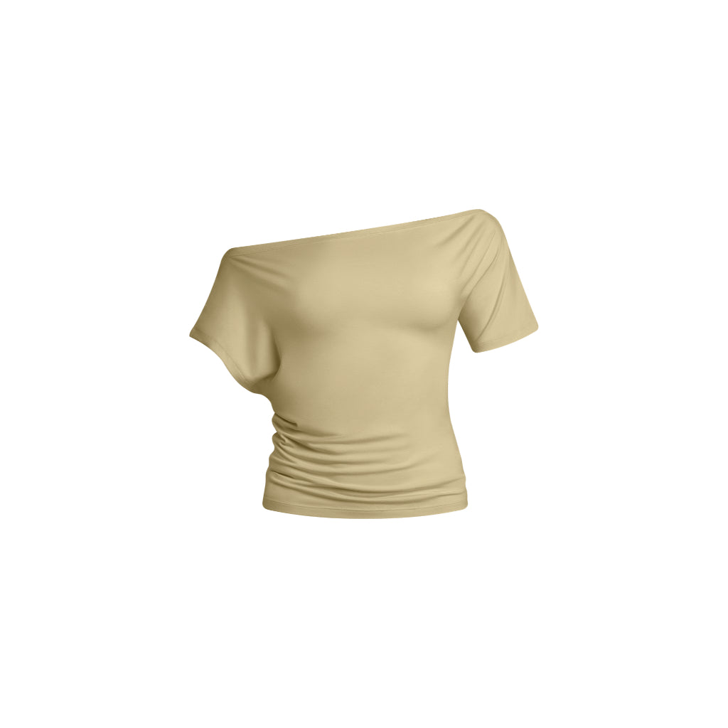 Alana Asymmetrical Boatneck Top
