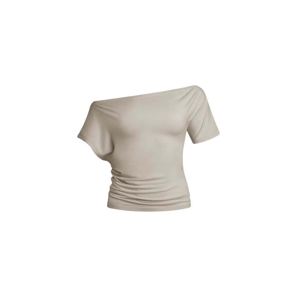 Alana Asymmetrical Boatneck Top