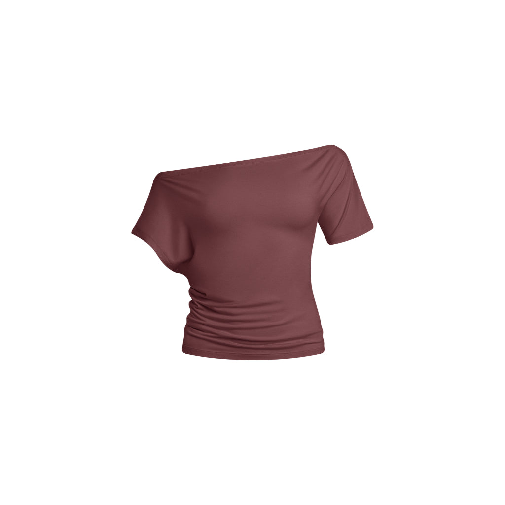 Alana Asymmetrical Boatneck Top