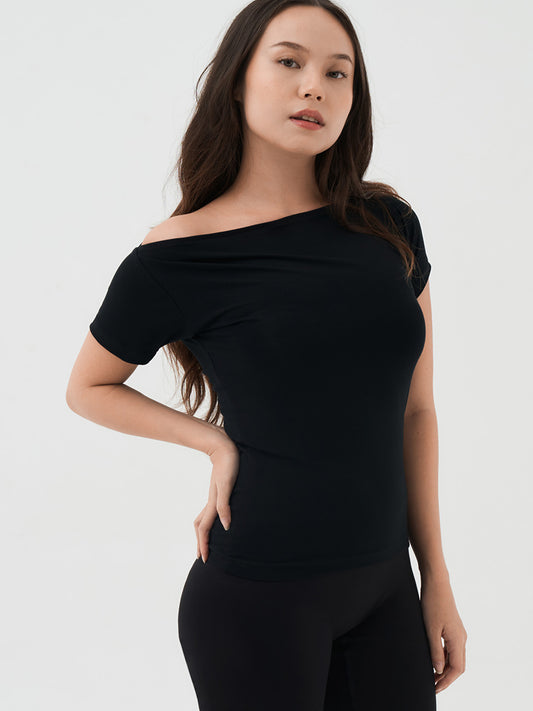 Kiara Boatneck Top Short Sleeve