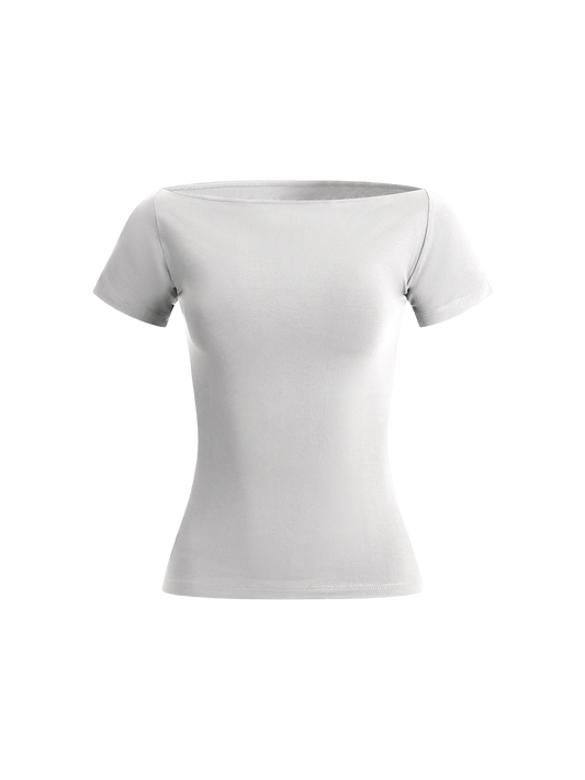 Kiara Boatneck Top Short Sleeve