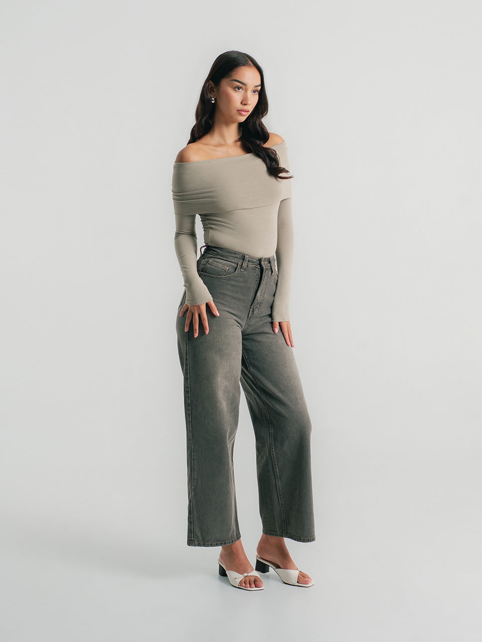 Olivia Fold Over Long Sleeve