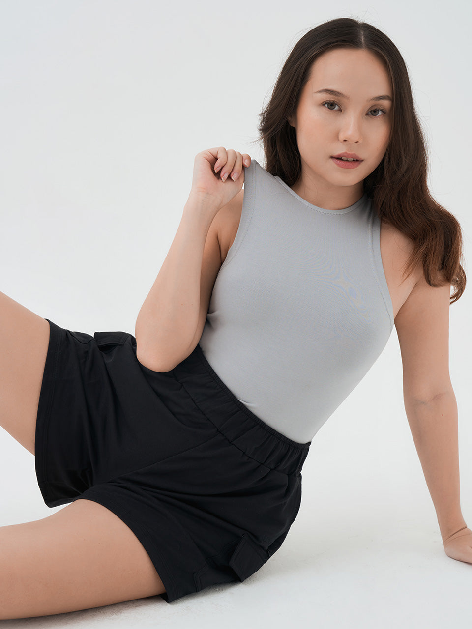 Tania High Neck Tank Top