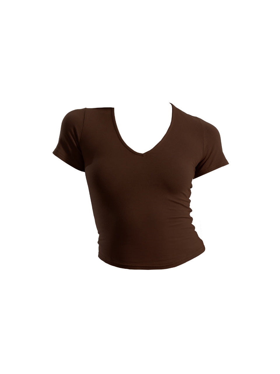 Vera V-Neck Fitted T-Shirt